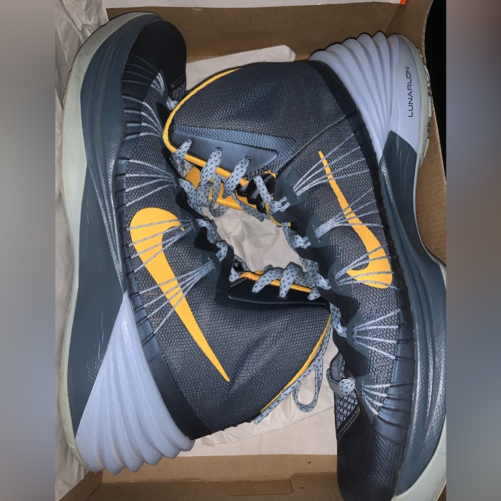 2013 Nike Athletic Shoes in Navy Blue and Yellow